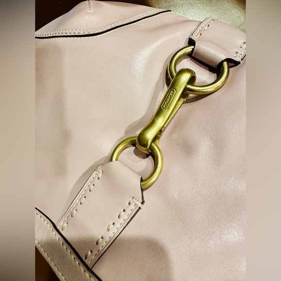 Coach hampton leather hobo bag lilac - Picture 7 of 10
